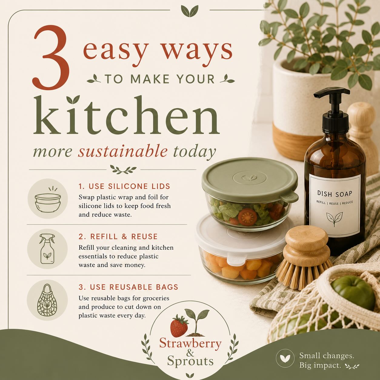 A more sustainable life doesn't have to be complicated. Start small.